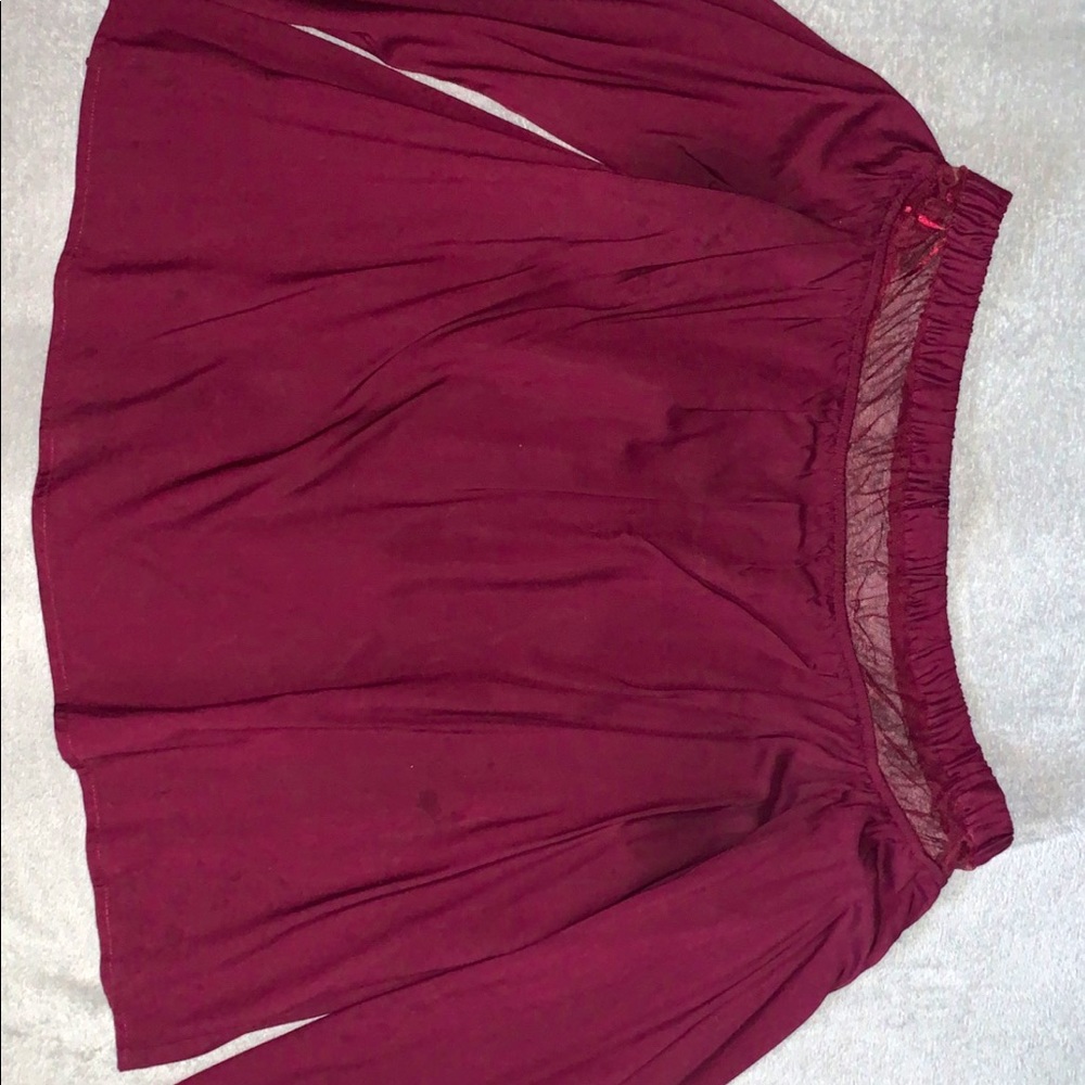Burgundy small long sleeve